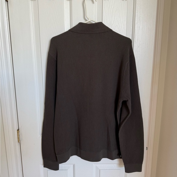 Club Monaco men’s chocolate brown cardigan size M brand new - Picture 2 of 3